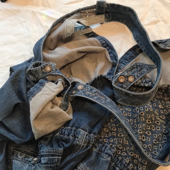 BEST EYELET DENIM OVERALLS - Picture 8 of 8